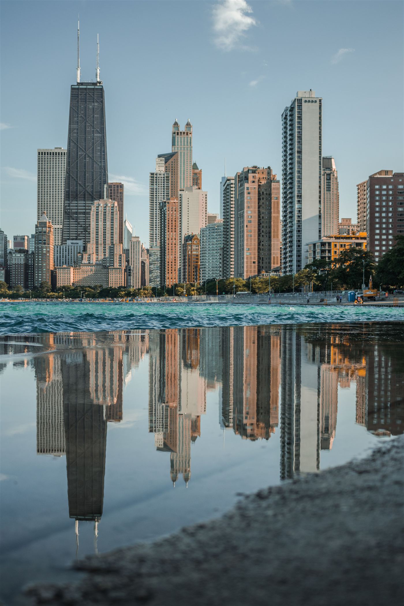 Chicago skyline from the lakefront
